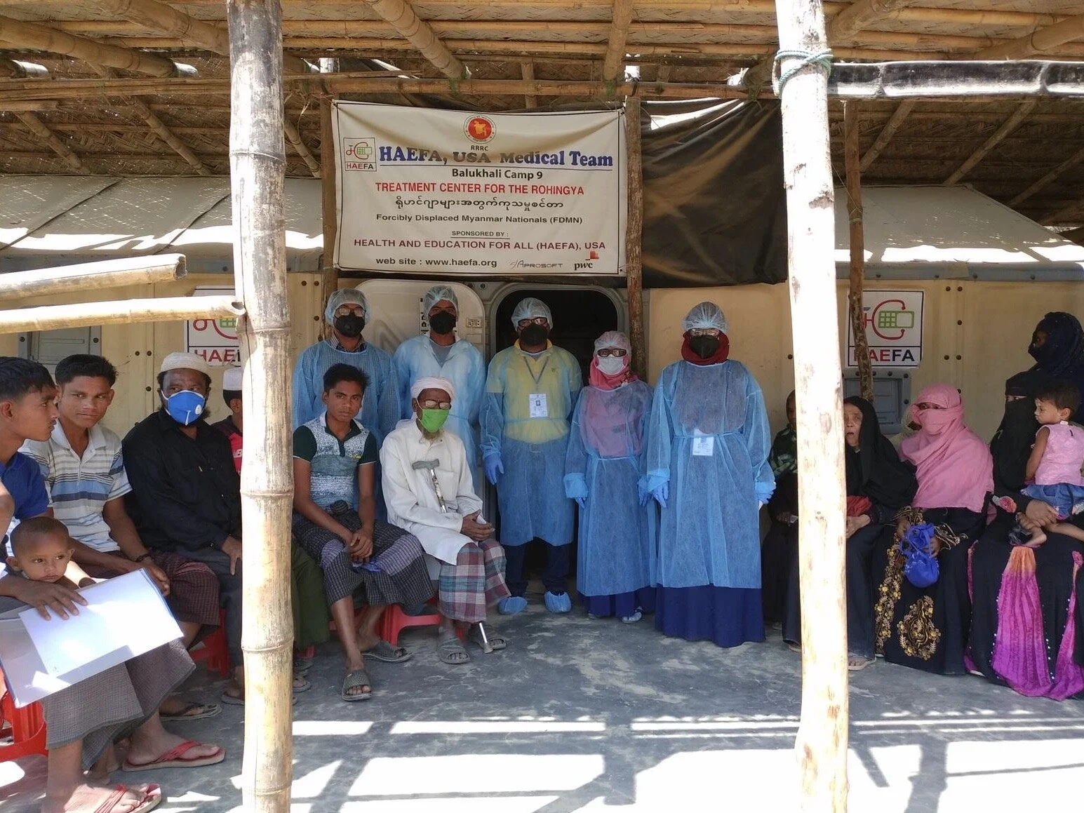   Emergency Covid-19 Response   HAEFA’s medical team are on the frontline battling coronavirus. In the overcrowded conditions of the camp with limited access to PPE and sanitation supplies, the population is especially vulnerable to the disease. 