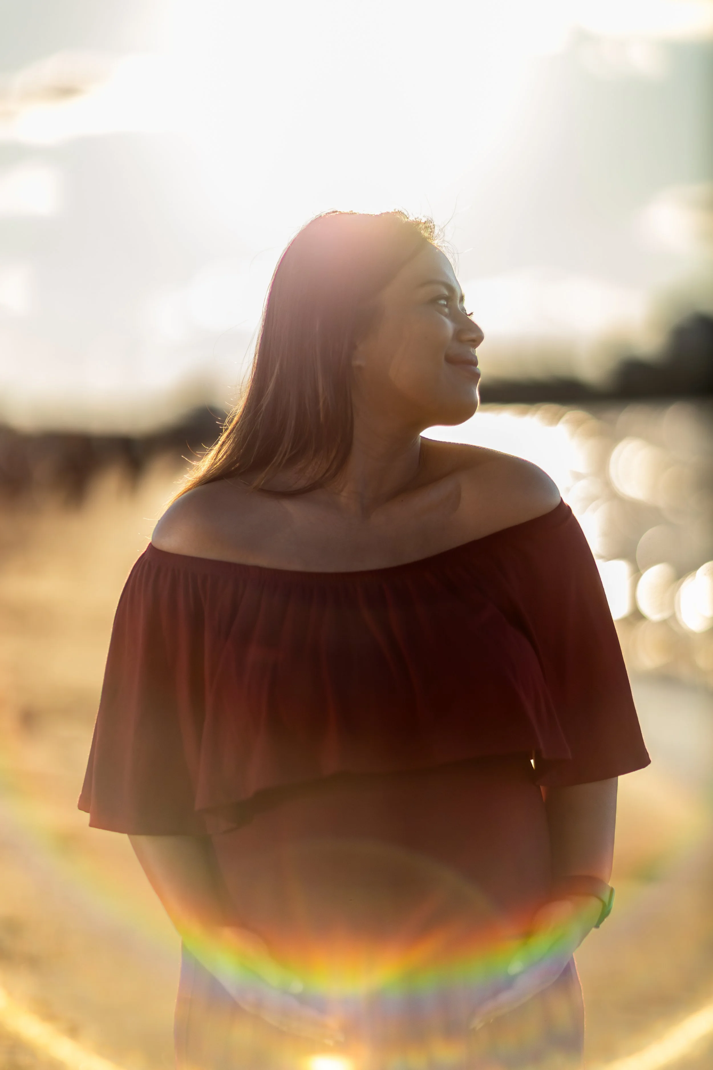 Golden Hour Maternity Photo