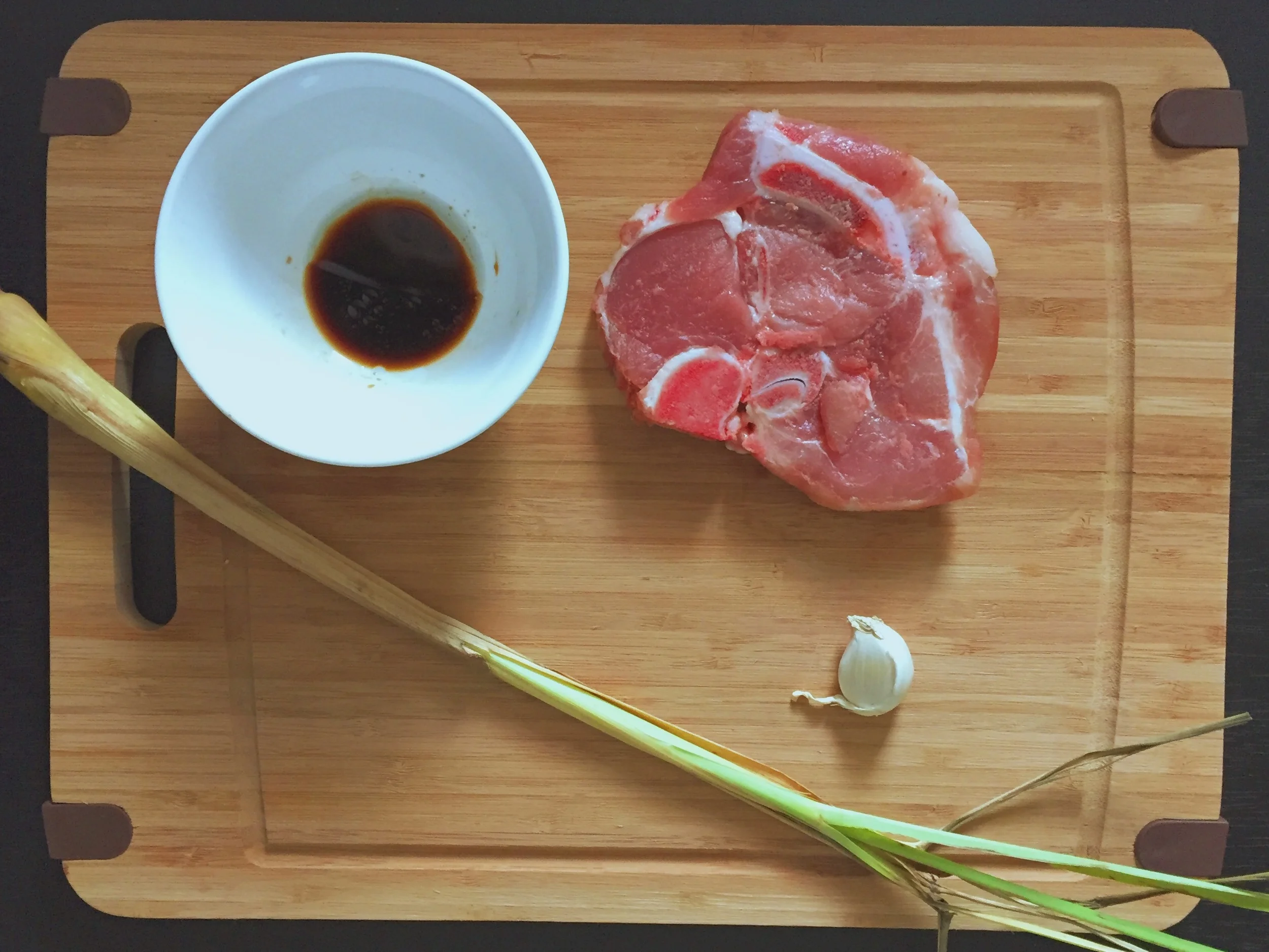 Lemongrass Pork Chop Preparation