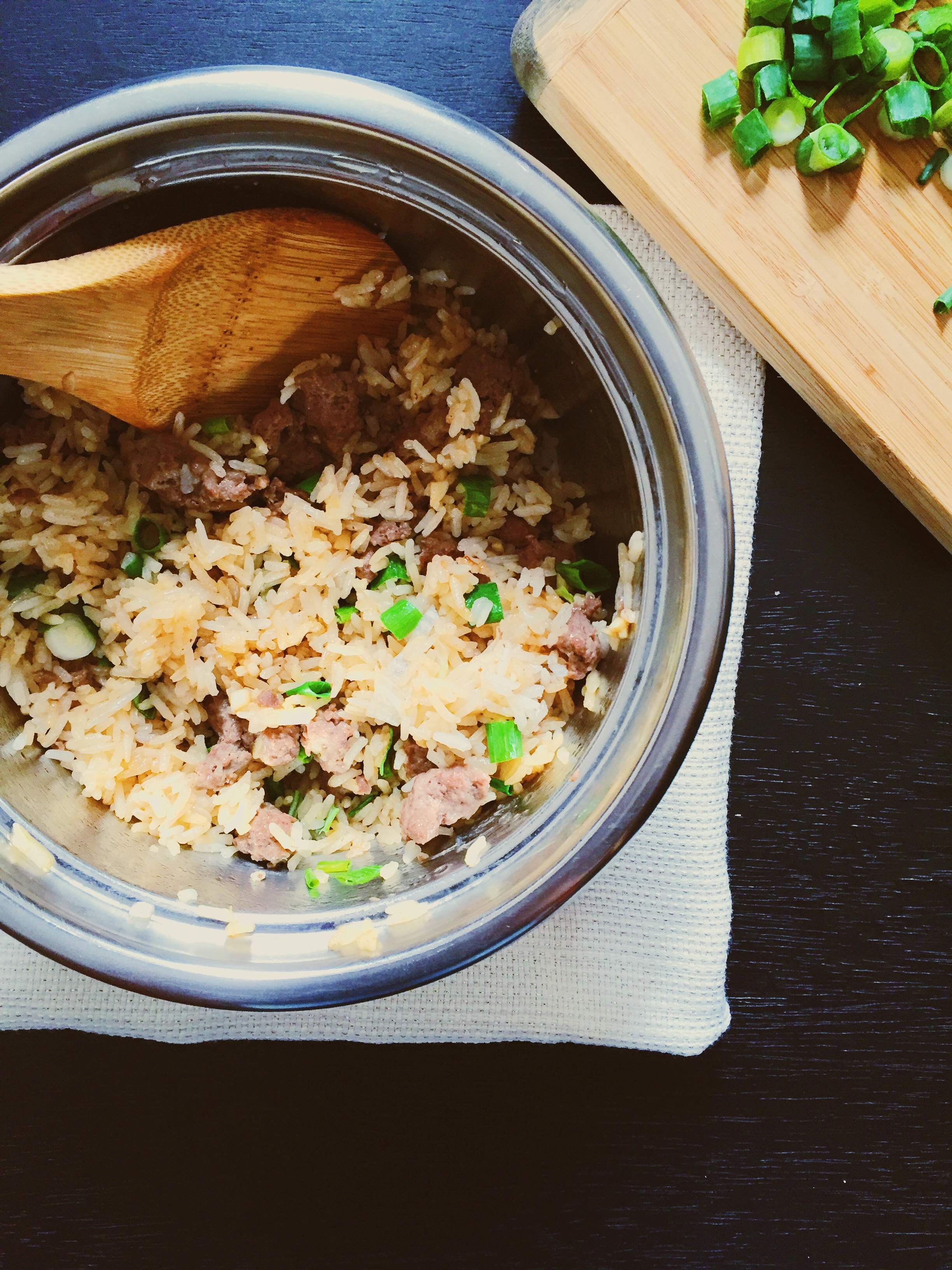Hamburger Rice Ready to be Served