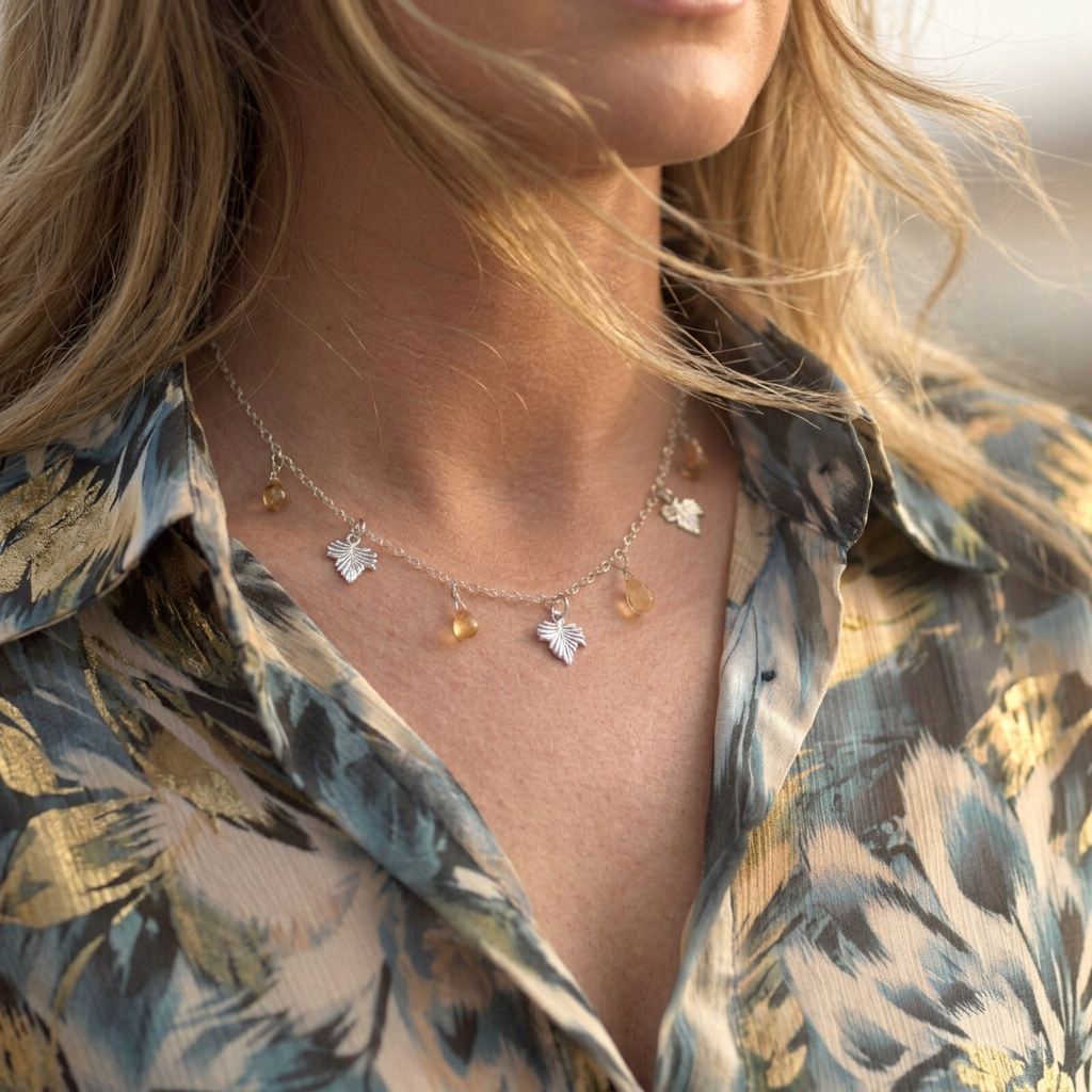 citrine necklace with leaves, sterling silver fine jewelry.png