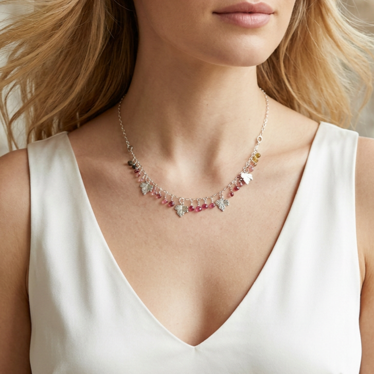 Watermelon Tourmaline Necklace