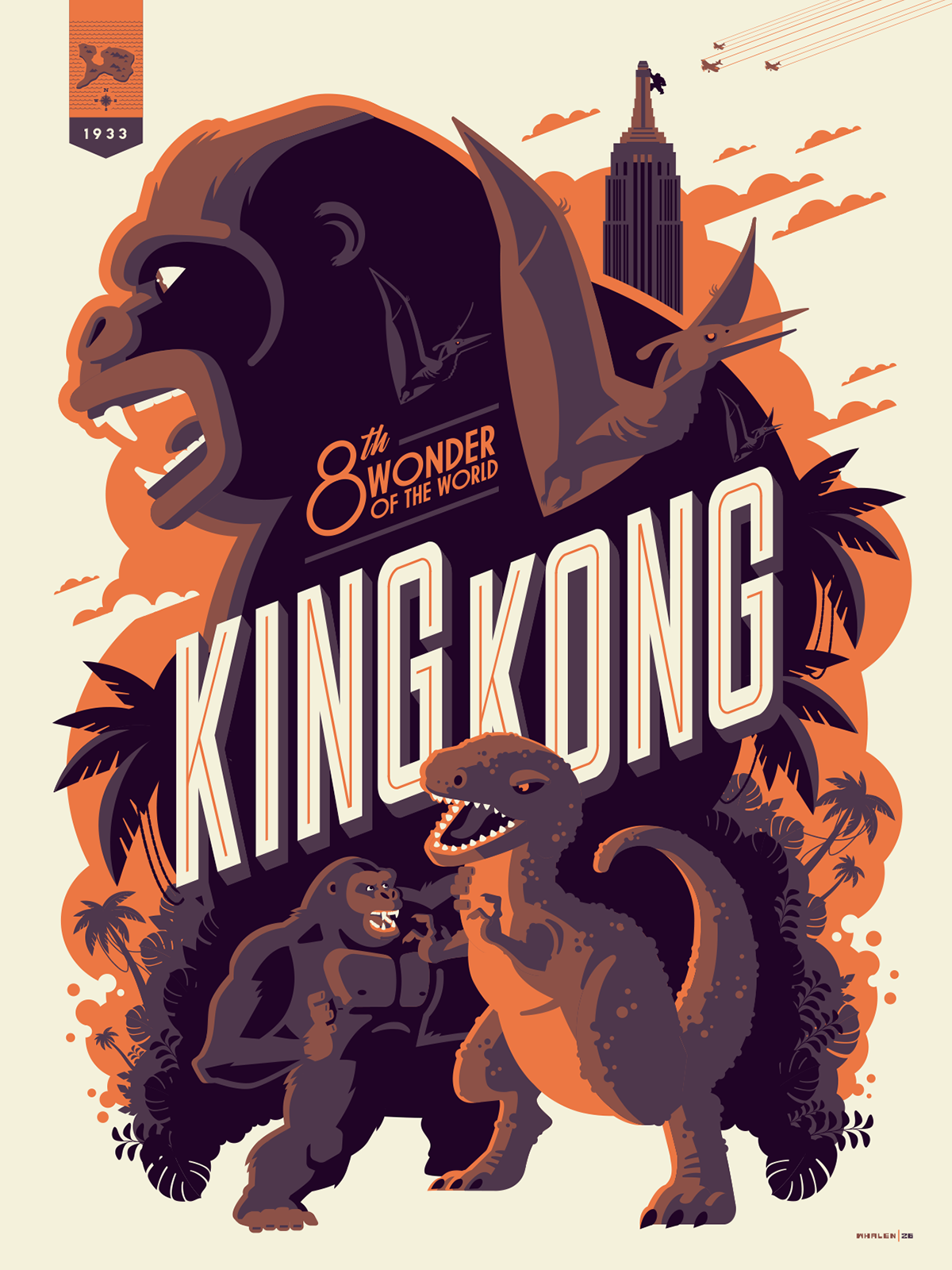 レトロ KingKong2 キングコング2 1987年カレンダー 映画カード キング