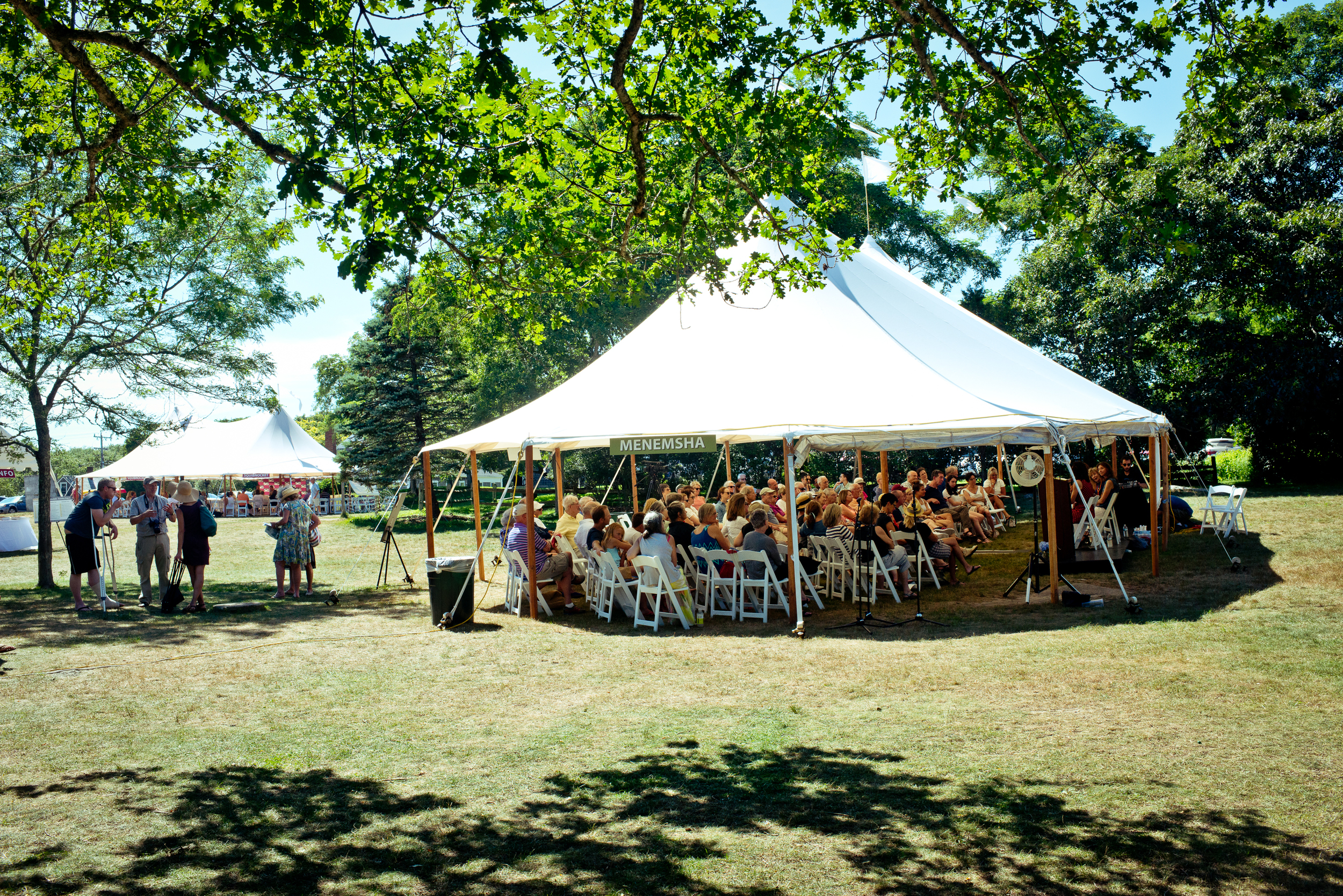 The book festival tents