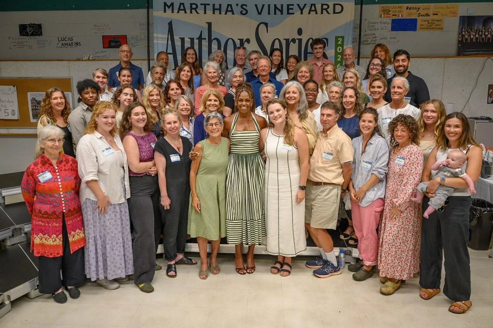 The Volunteers with Michelle Obama