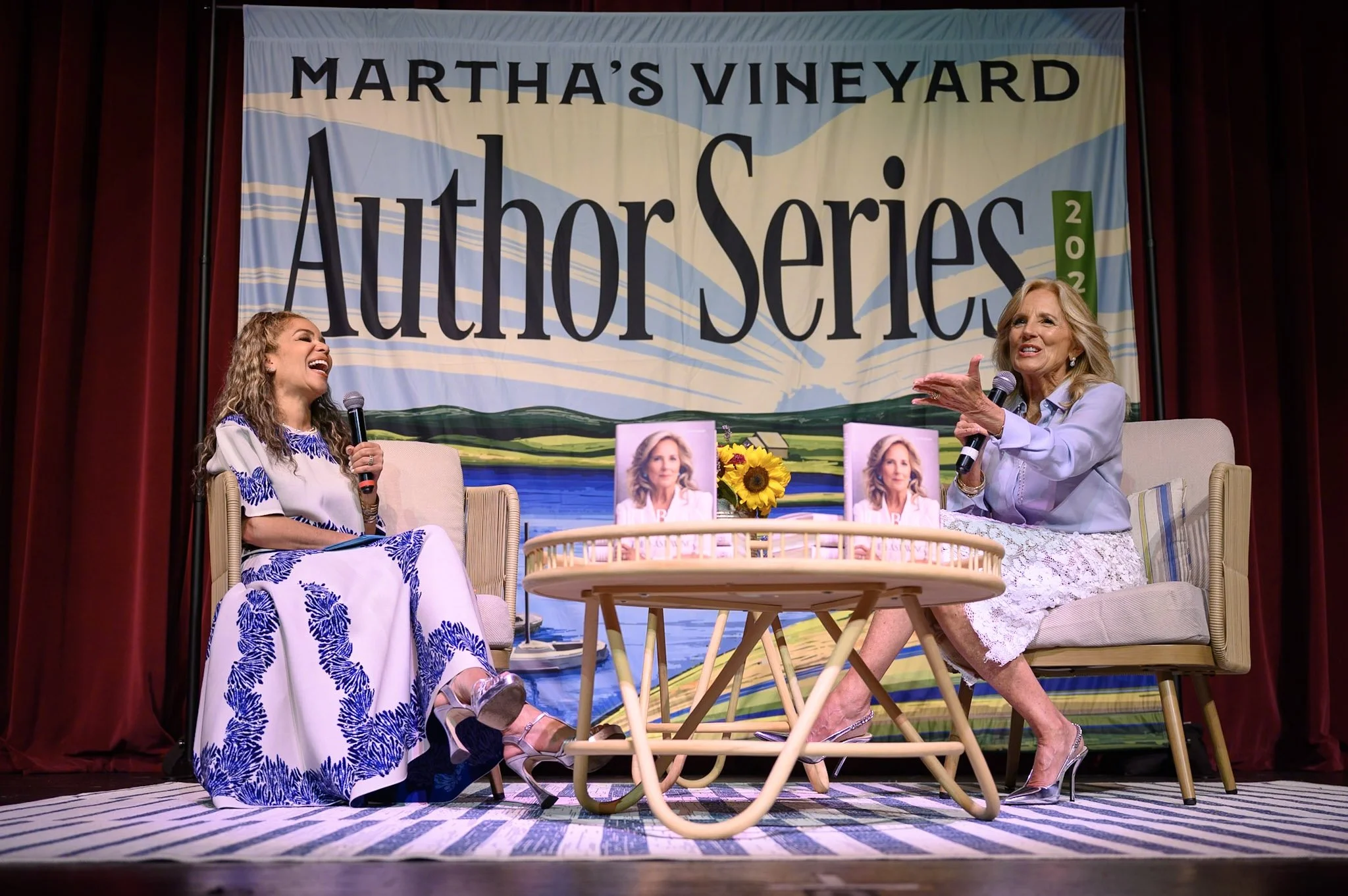 Jill Biden with Sunny Hostin