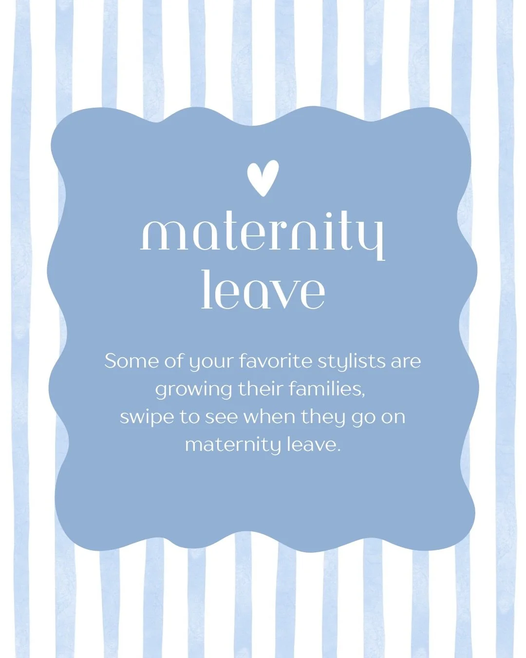 Some of your favorite stylists are growing their families 🧡