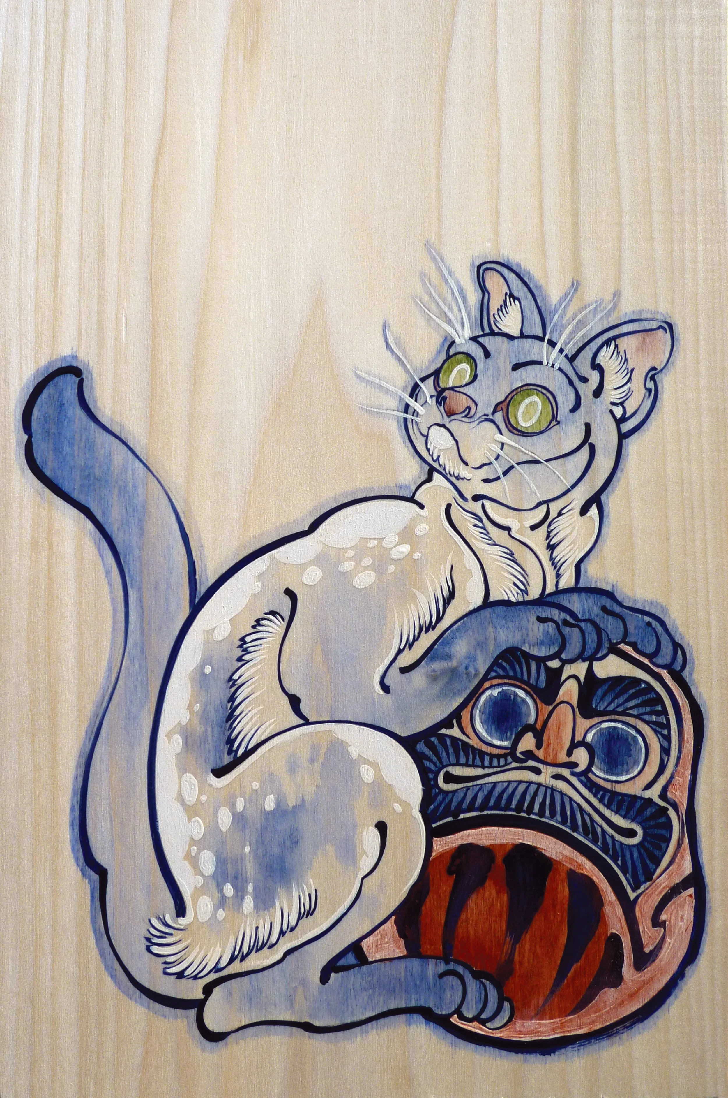 Untitled (memorial for Jose) . 2012 - acrylic on wood. 12" x 9".