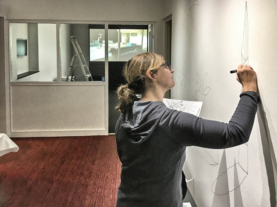 Mural in progress