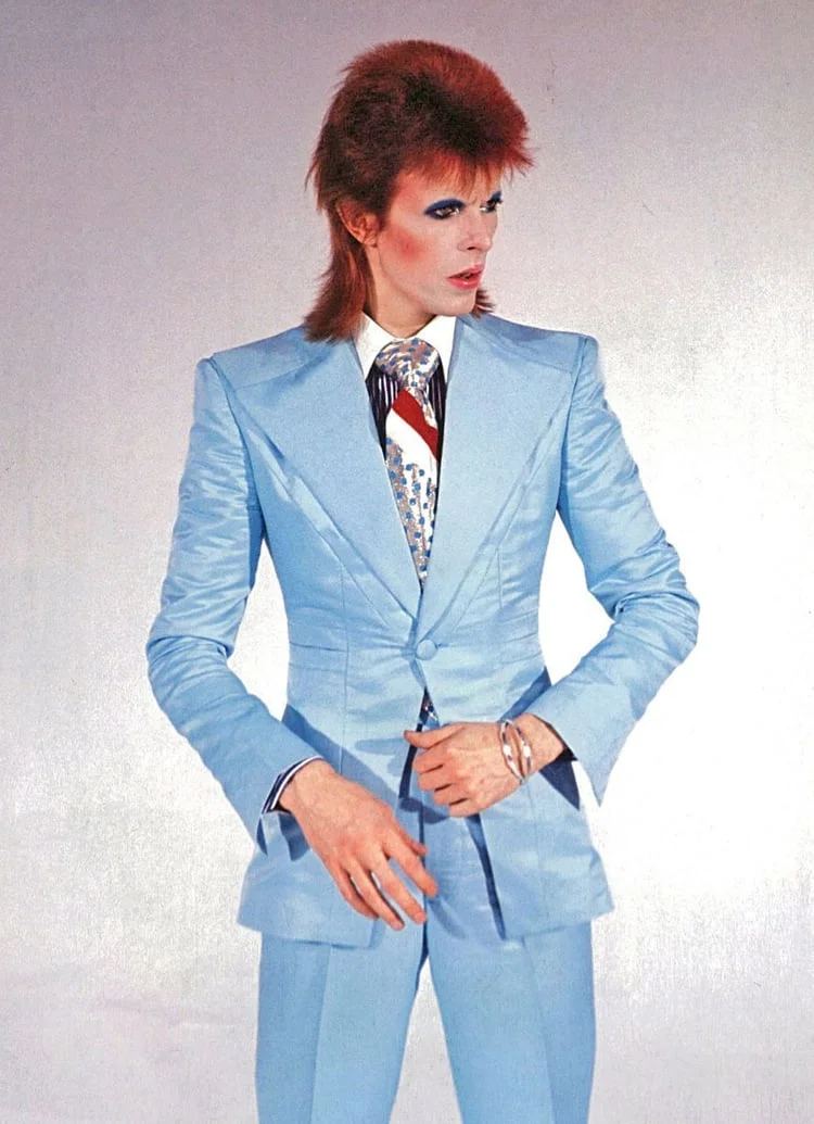 Image Source Suit designed by Freddie Burretti for the 'Life on Mars?' video, 1972