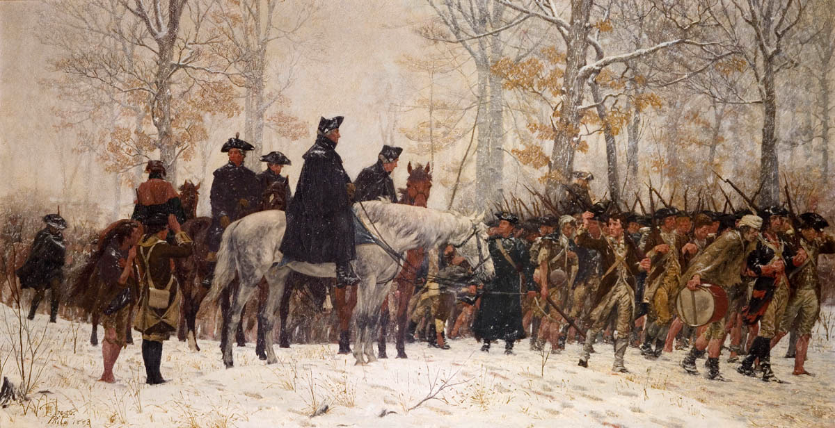 Washington Reviewing His Troops at Valley Forge, William T. Trego, 1883