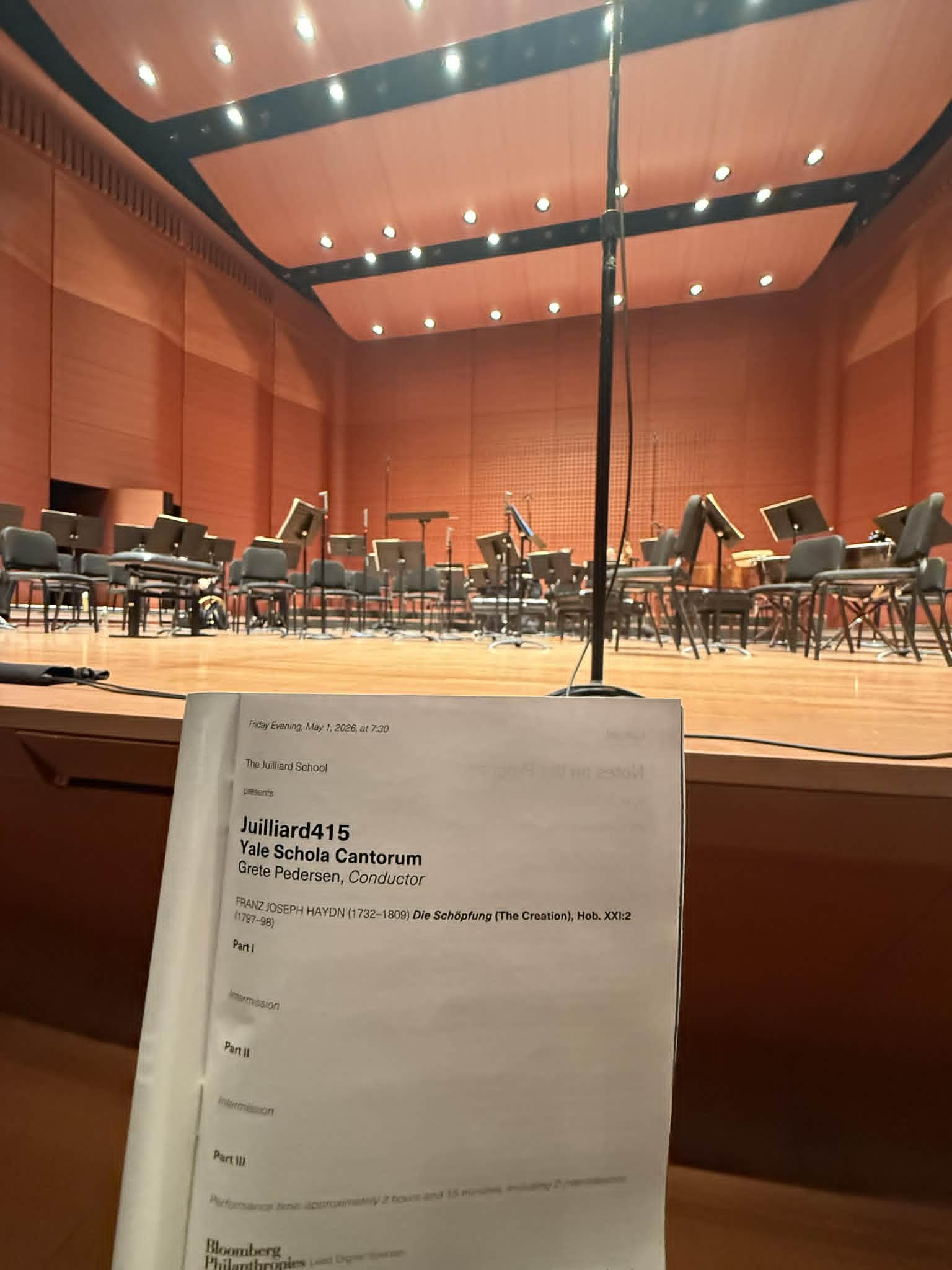 Creation in May: Juilliard415 x Yale Schola Cantorum
