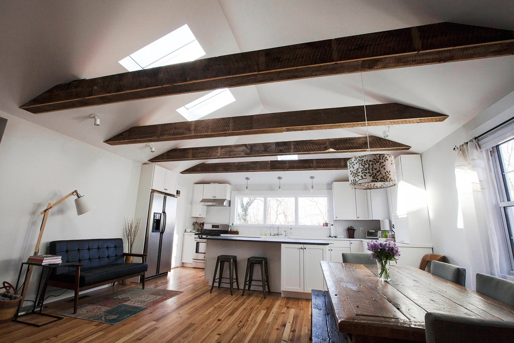NEW VAULTED CEILING & SKYLIGHTS