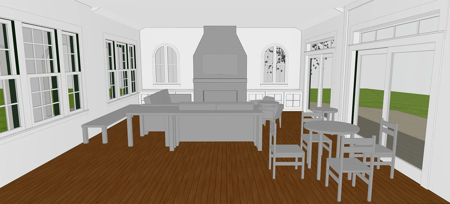 PROPOSED EXPANDED LIVING ROOM