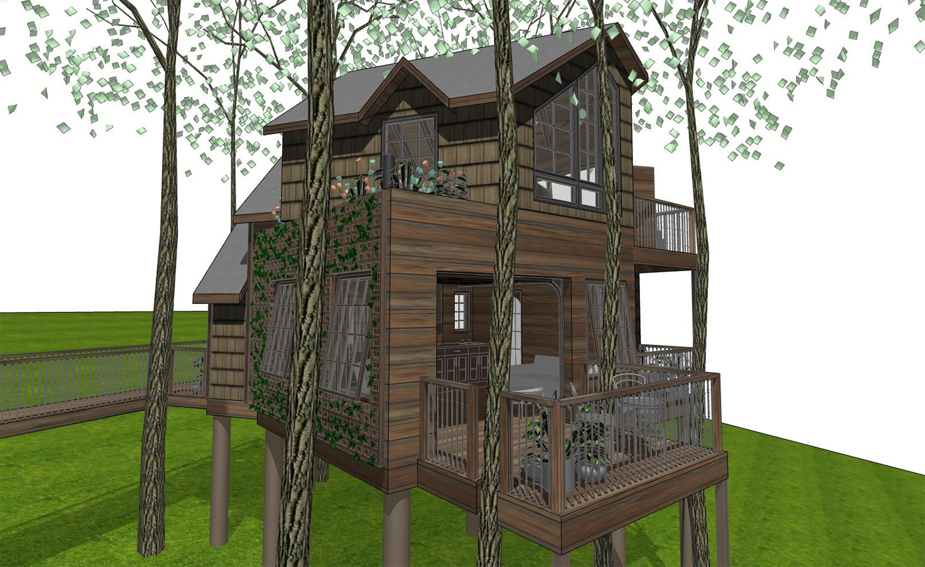OPTION 1: REAR OBLIQUE PERSPECTIVE