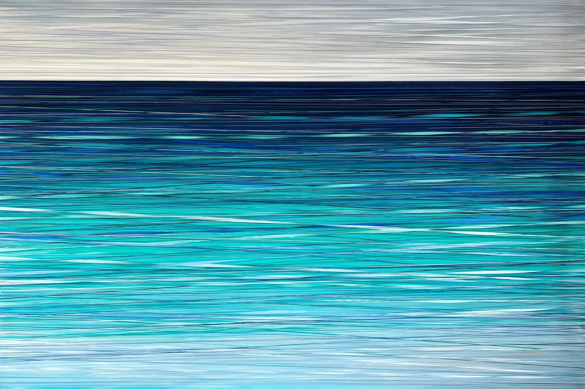 TWISTED LIQUID. 72"X48". ACRYLIC, STRING, THREAD &amp; RIBBON ON CANVAS. 