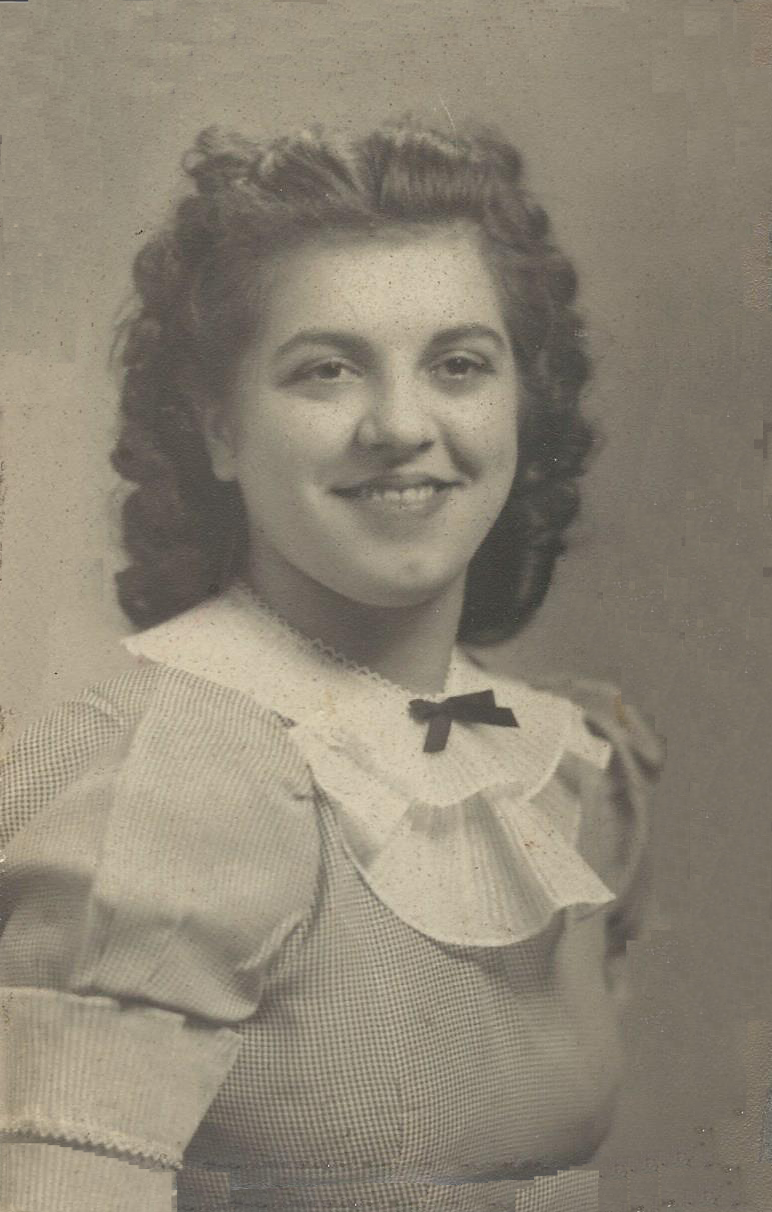 Gemma at high school graduation, 1940