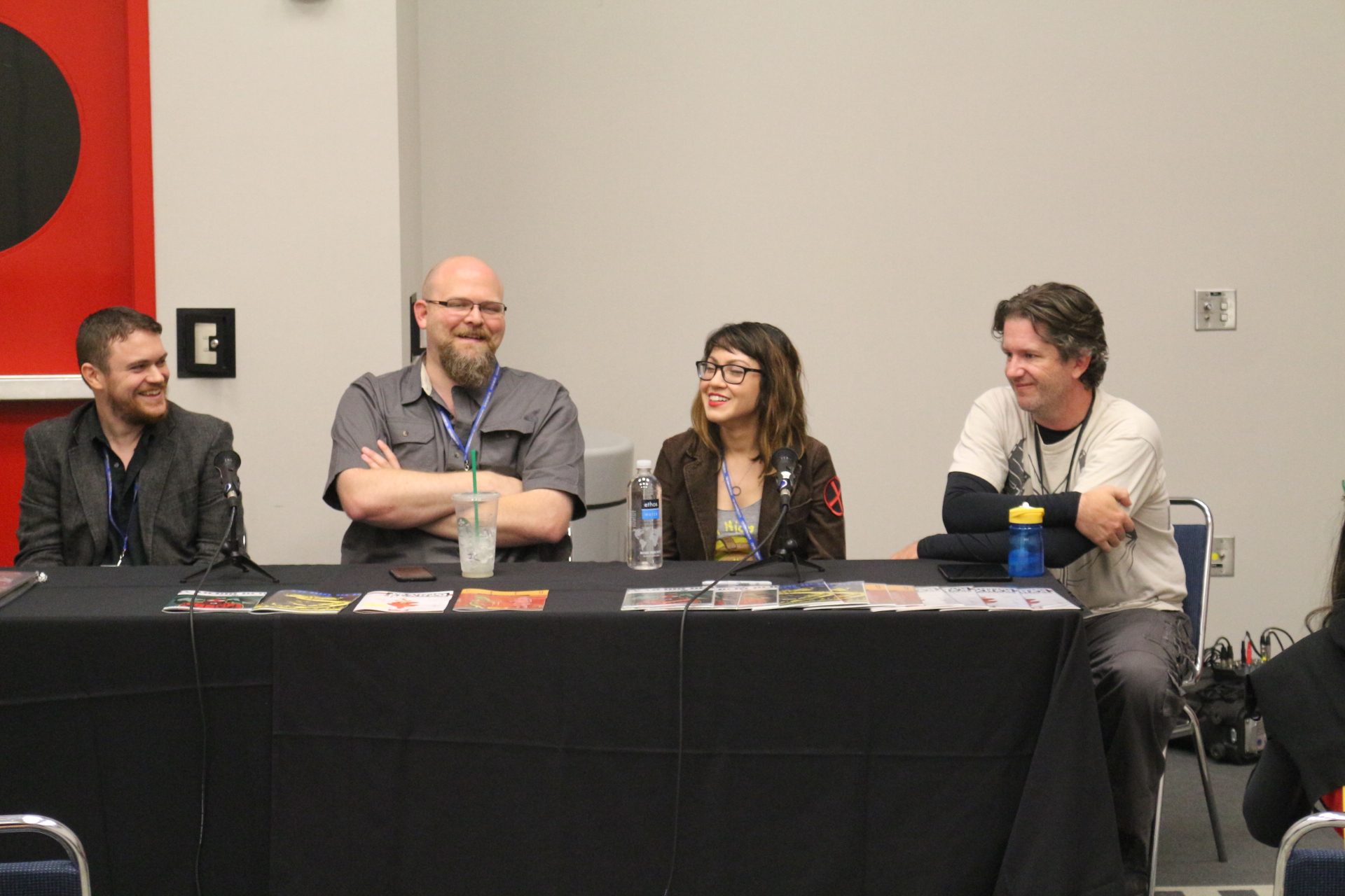 L to R: James Roberts, Chet Presley, Aleisha Bayron, and John McElroy of Pulp 21