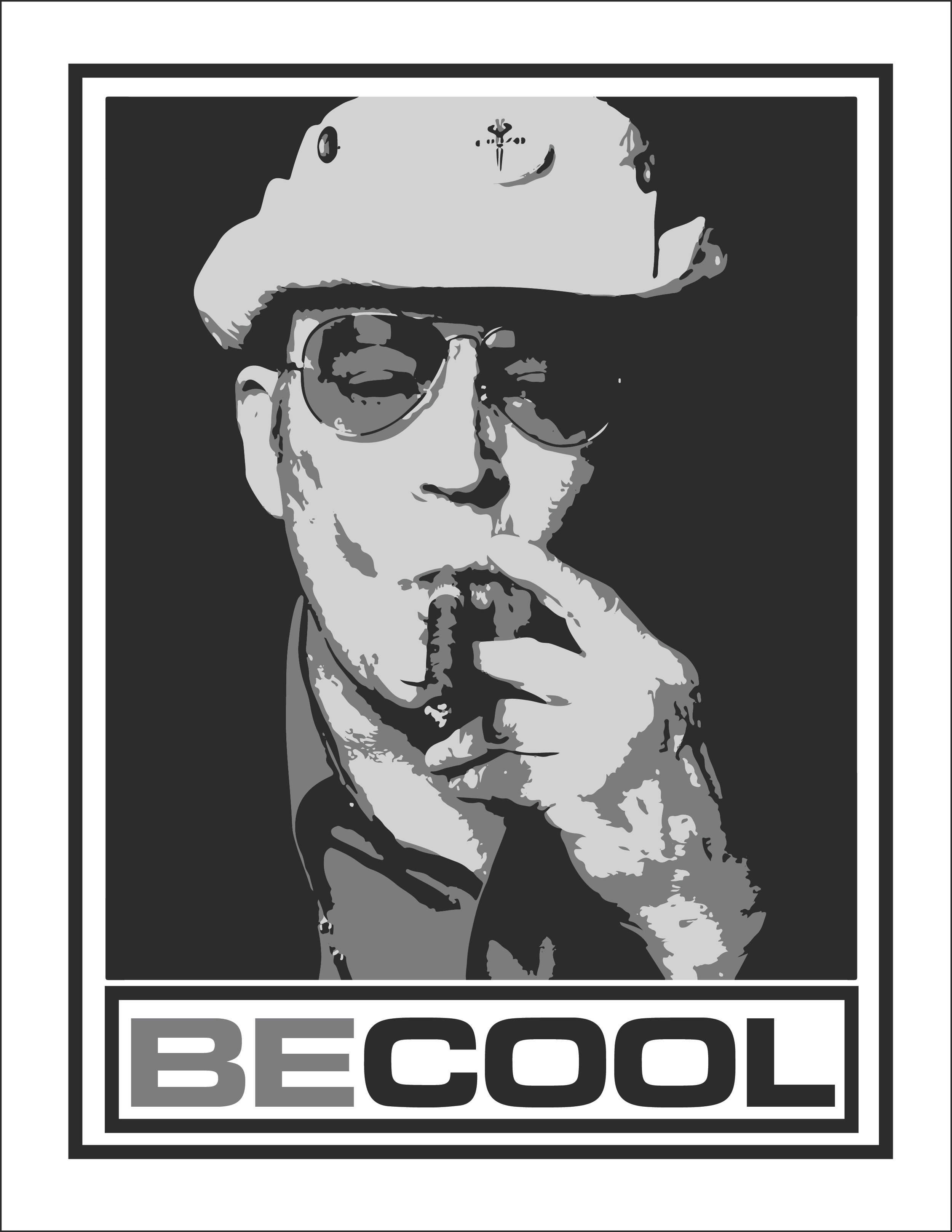 Be Cool T-Shirt Front (Hunter Thompson).jpg