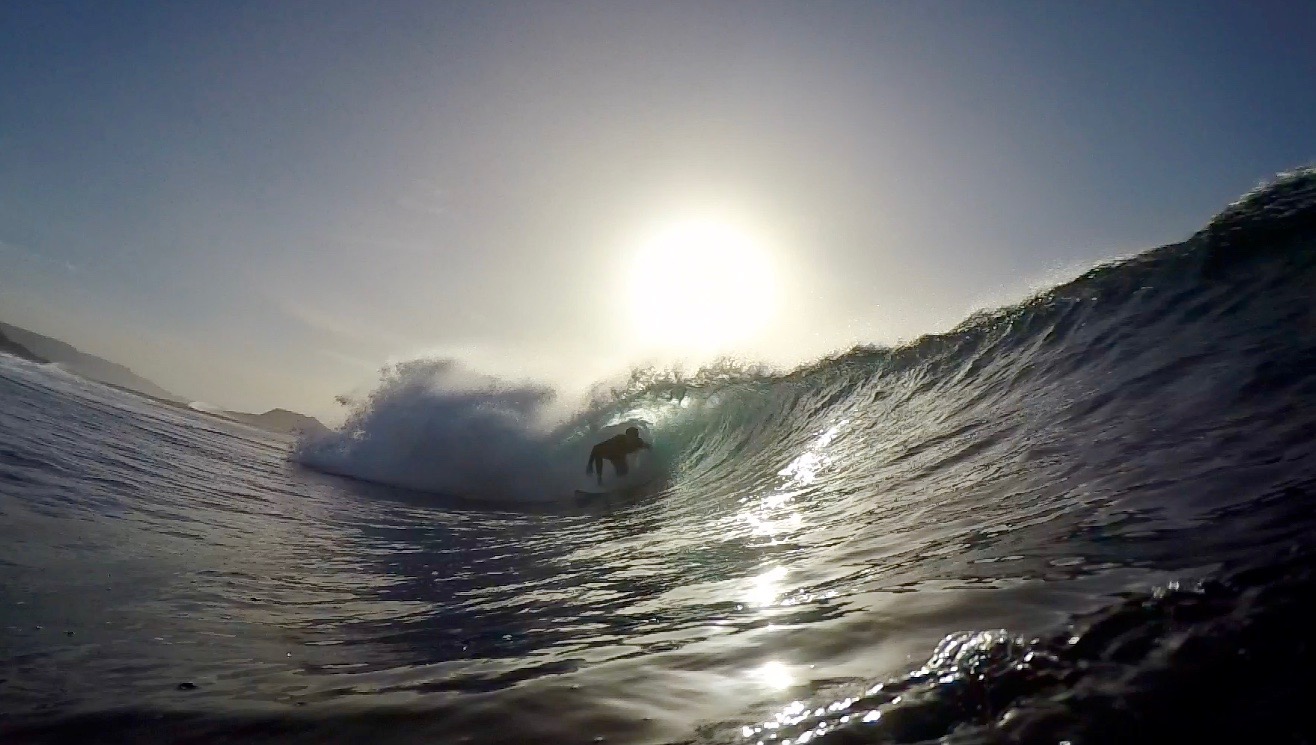 The waves we scored on arrival the La Graciosa, Canary Islands