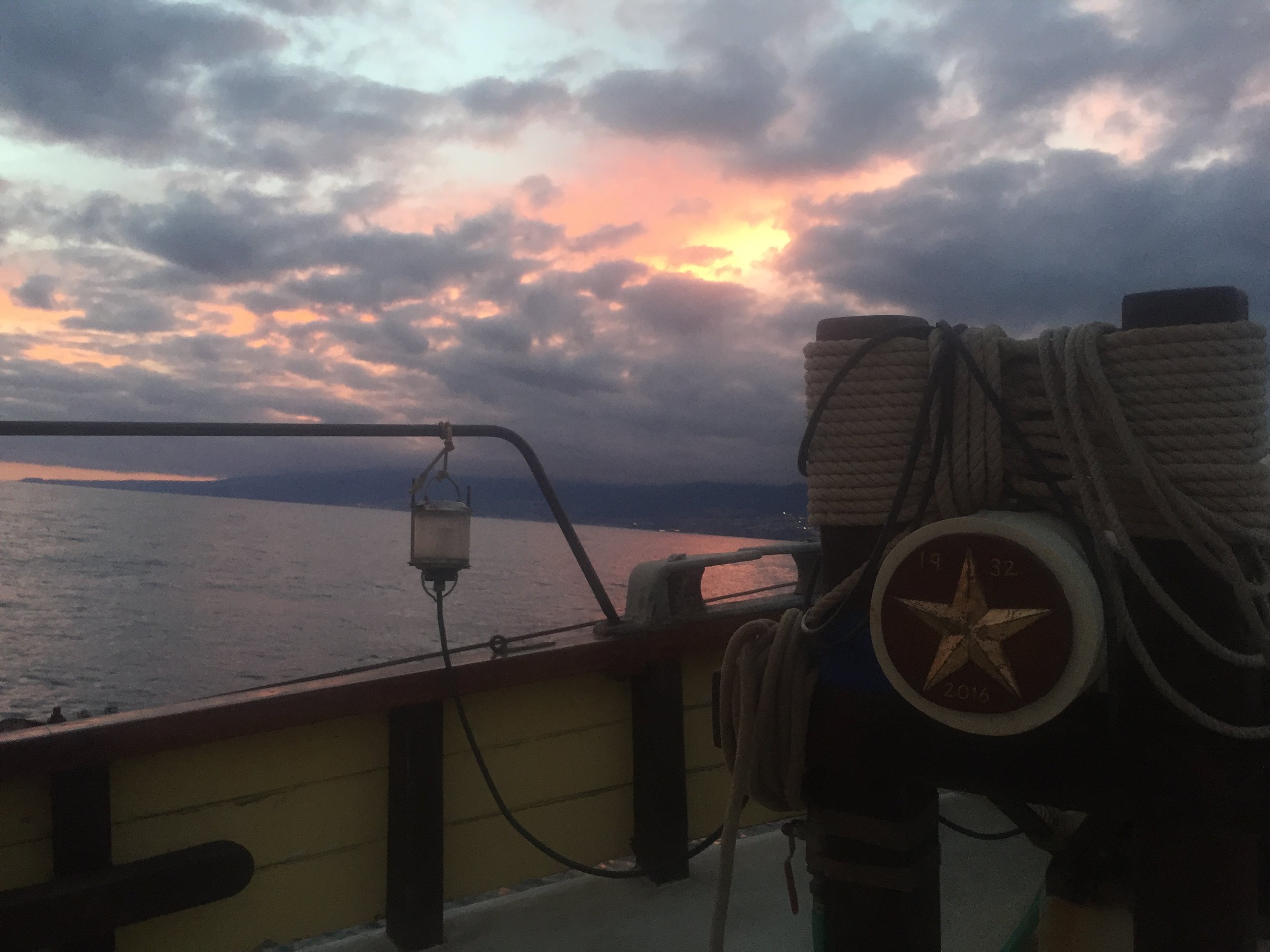 Starlight on departure from the Canary Islands