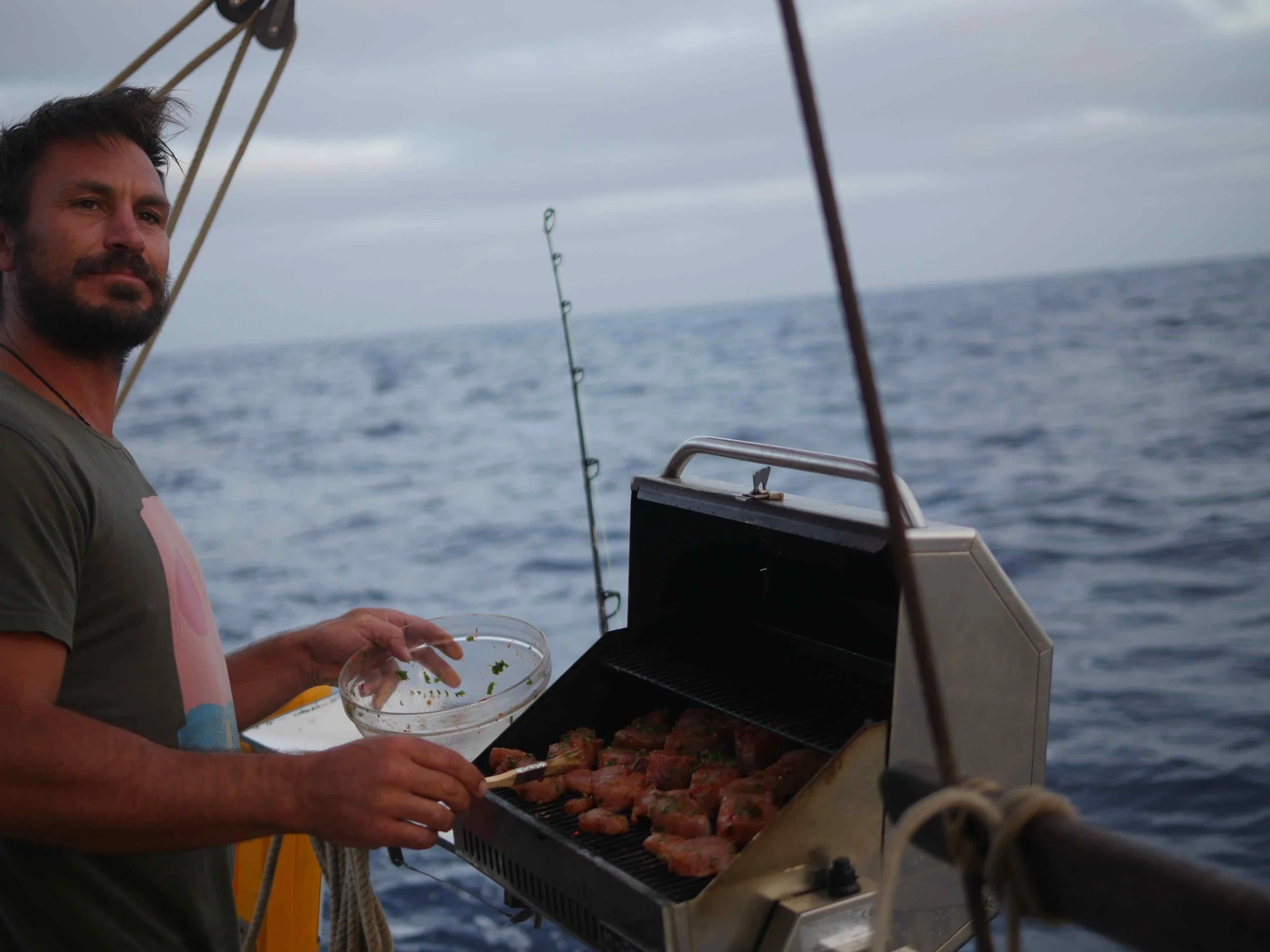 After landing each fish, Brio insisted the catch should be cooked on the Magma immediately. He never disappointed. 