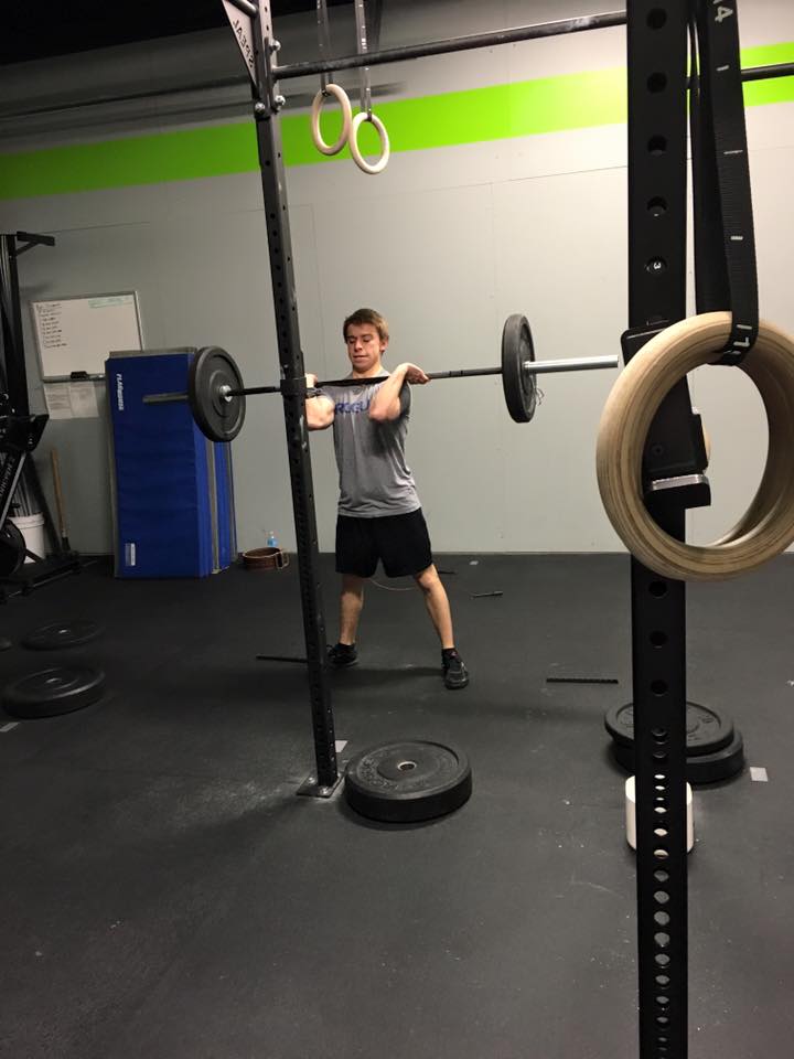 Brandon looking comfy with the front rack ...