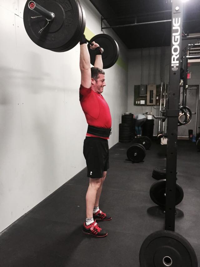 Dwayne doing big Thrusters, and Ashley trying to hide ...