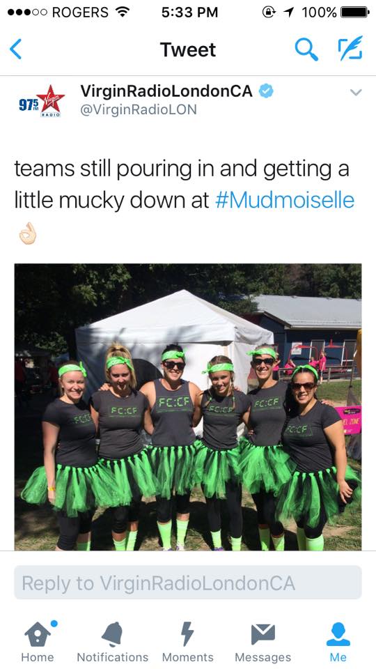 Some FCCF girls rocking the Mudmoiselle Mud Run ...