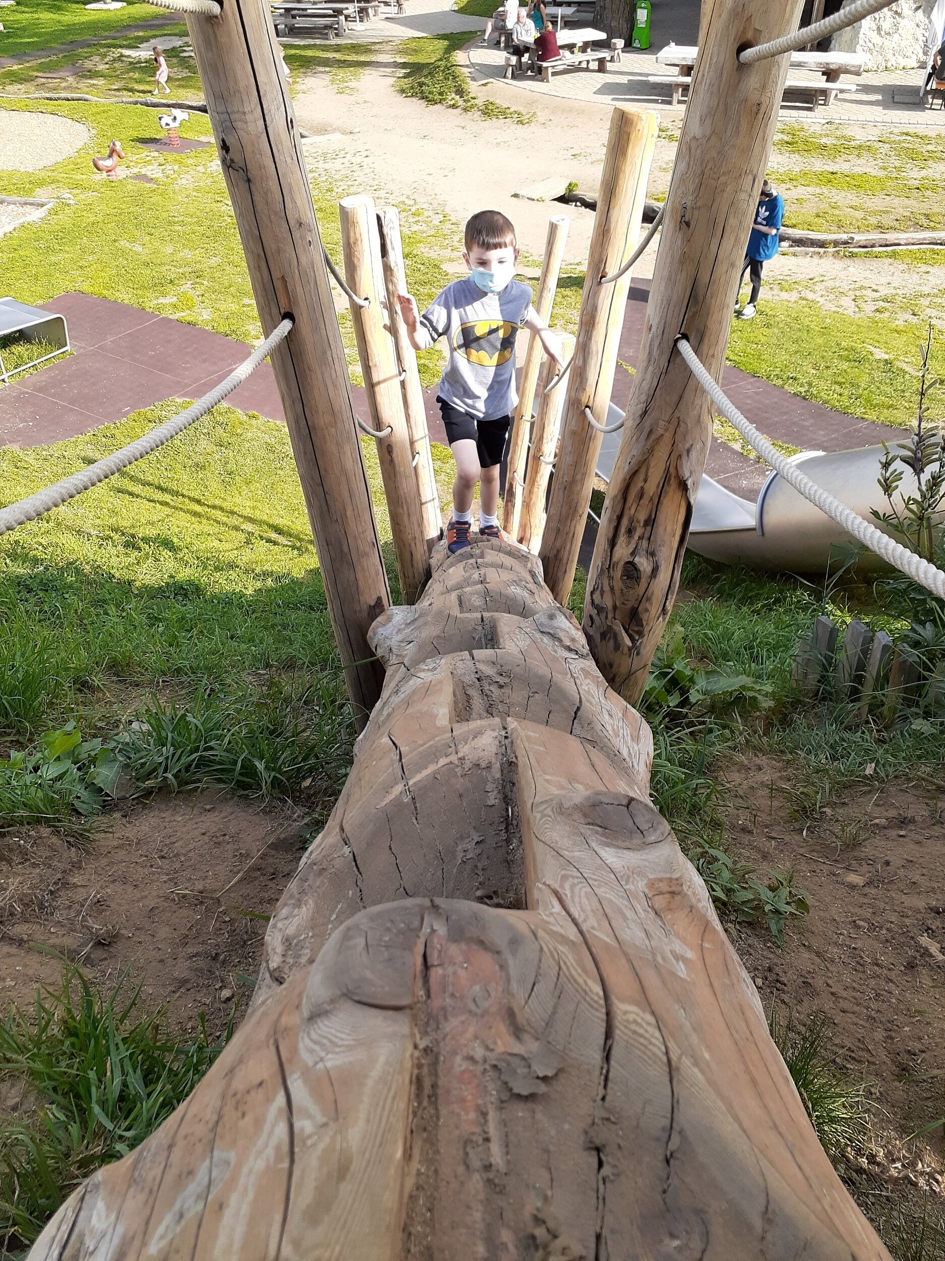 Aidan Climbing at the Playground