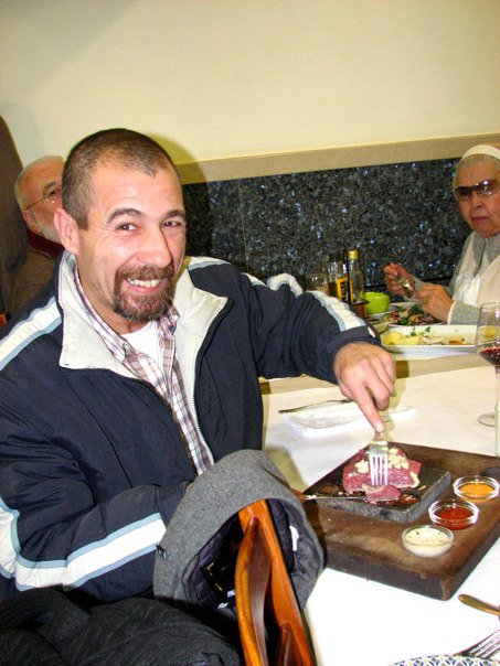 Joseph showing us a real local meal