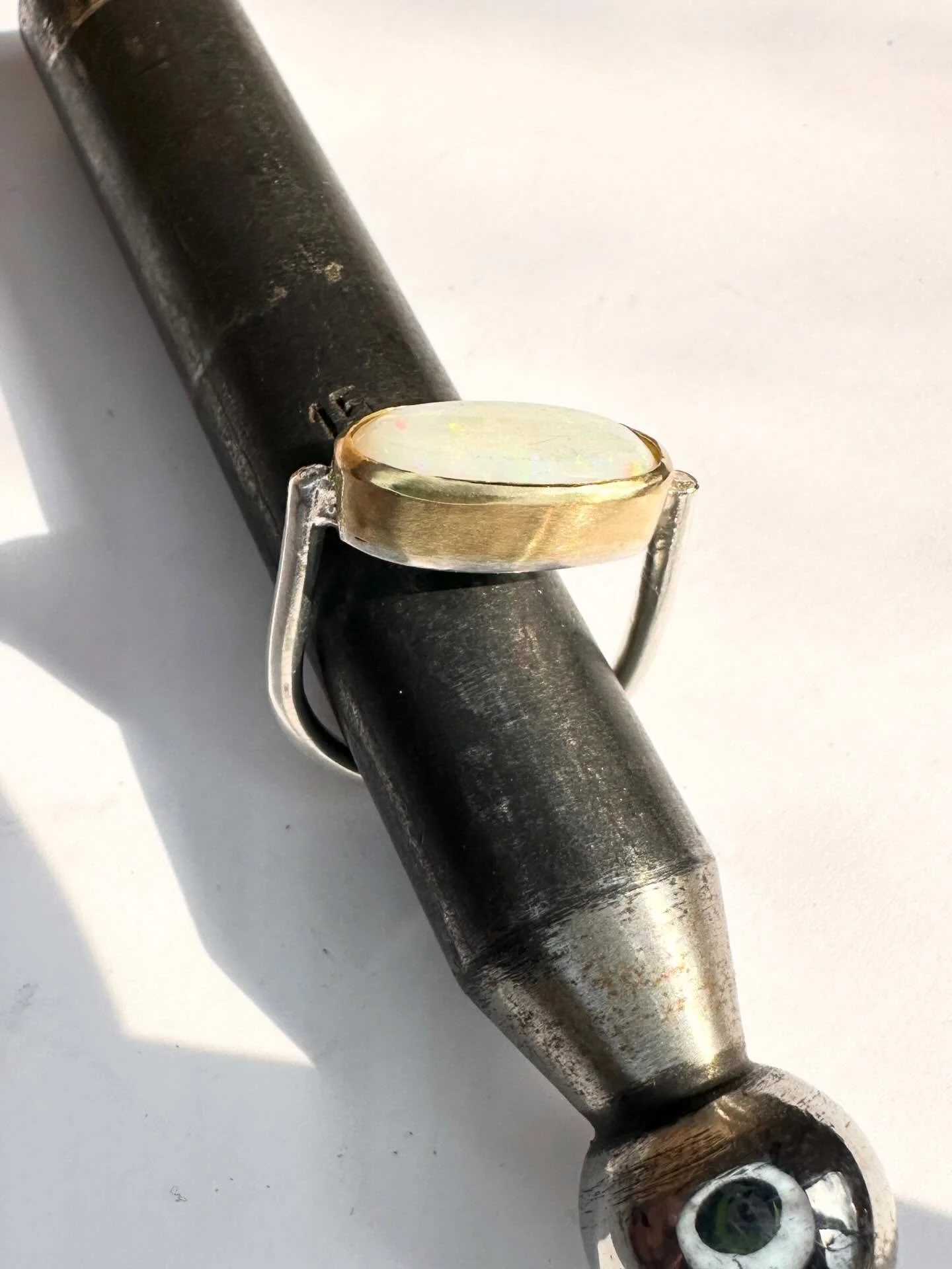 🔥💛Juicy💛🔥Lucky Me Getting to Remodel This Delicious Opal!! Pauline Picked My Fav Design I Drew for It, Classic and Contemporary (In my Humble Opinion 💅🤣). Swipe to the End to See the OG. The Other Diamonds were Used in Some Juicy Stackersss! ☺️