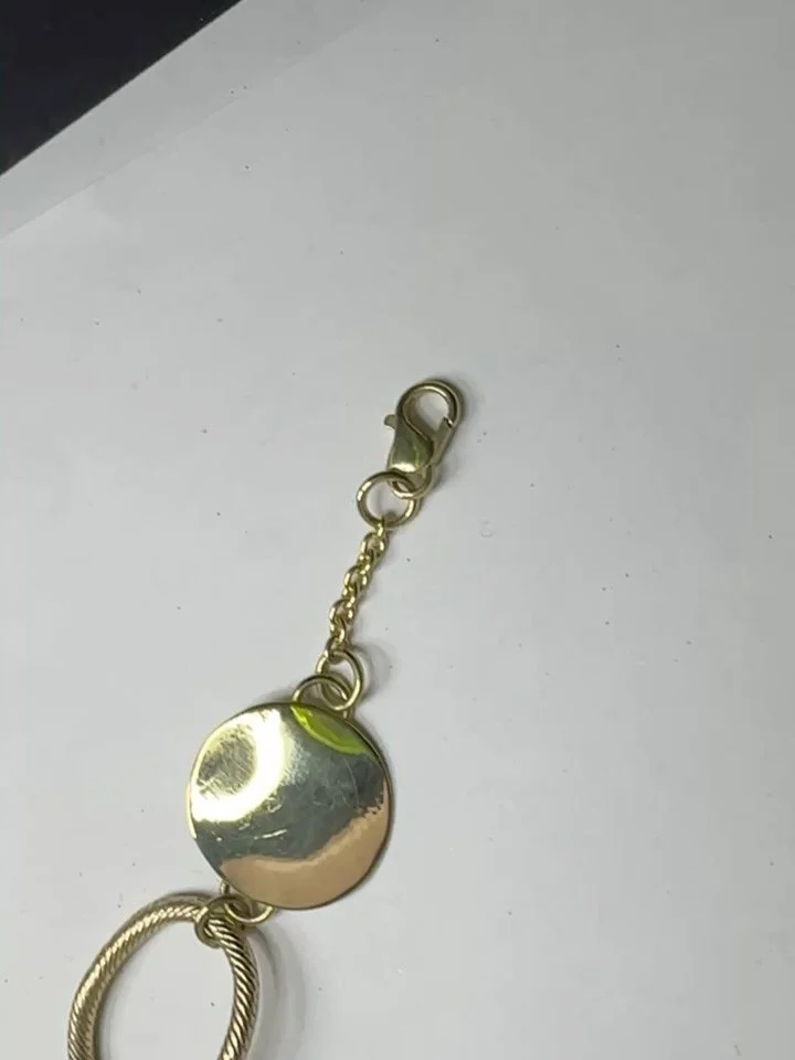 This Was a Stonking 18ct Bracelet with Mother of Pearl for Virginie to Celebrate her Anniversary &amp; to Create an Heirloom to Pass Down to One of her Lucky Daughters (Until Then She Wears it Every Day 💛) #heirloom #bespokejewellery #bespokebracele