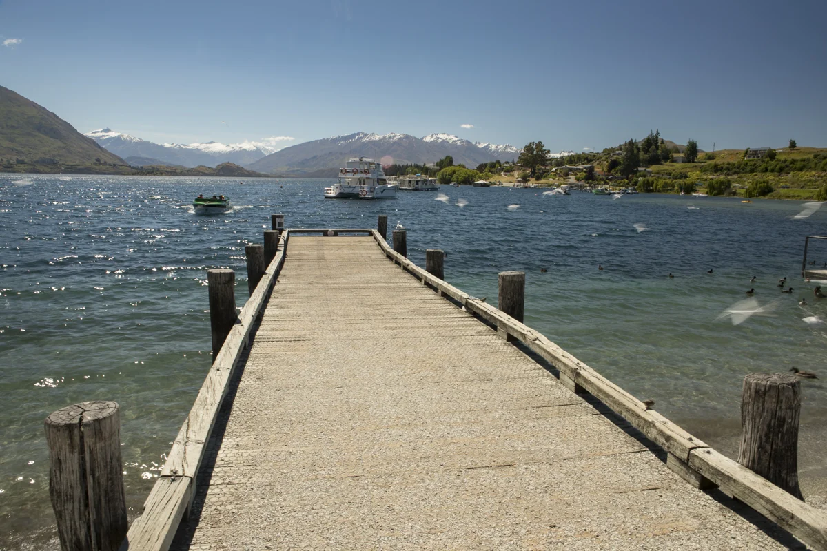 Pier at Lake Wanaka, New Zealand
