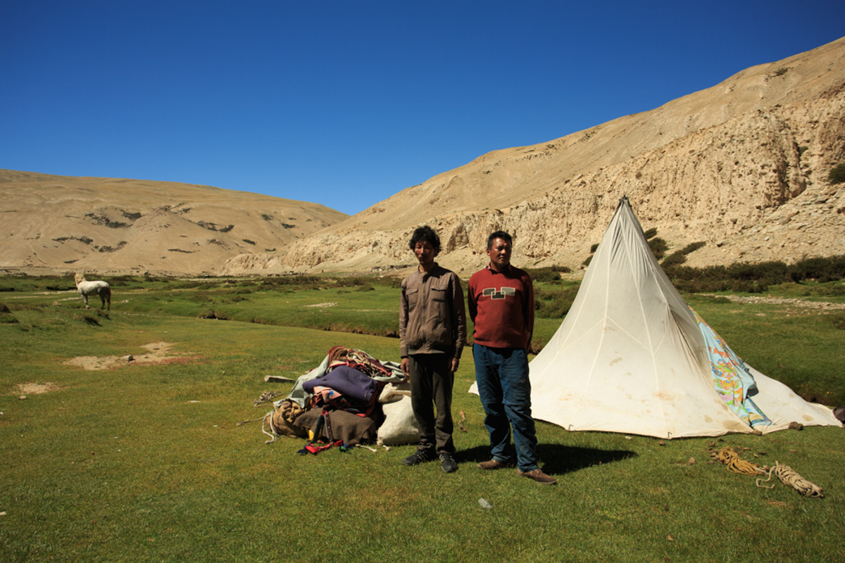 Nomadic Tribesmen of Ladakh who keep moving to where the pastures are green.