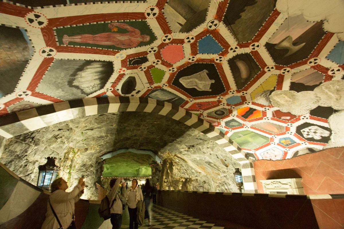 Kungsträdgården on the blue Line is one of the most photographed