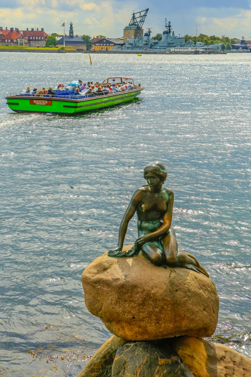 The Little Mermaid is a bronze statue by Edvard Eriksen, depicting a mermaid becoming human.