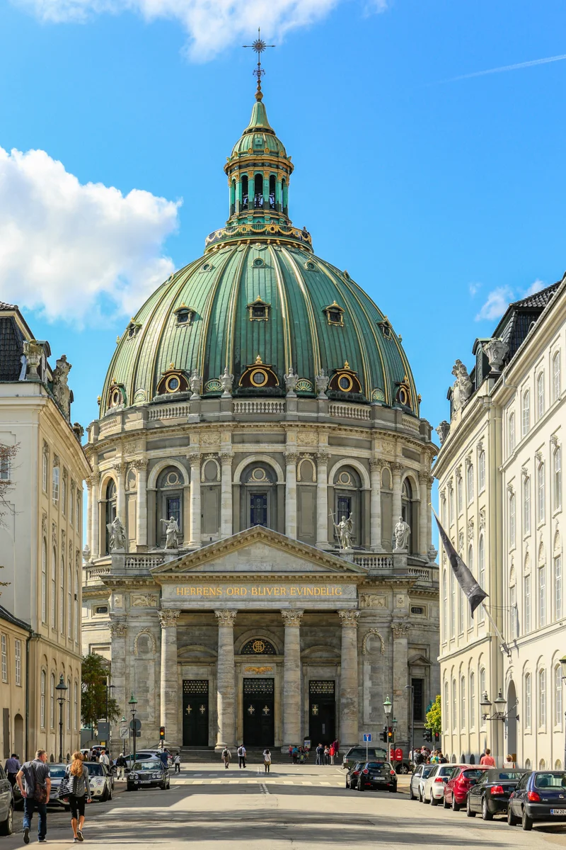 Frederik's Church , popularly known as The Marble Church for its rococo architecture, is an Evangelical Lutheran church in Copenhagen, Denmark