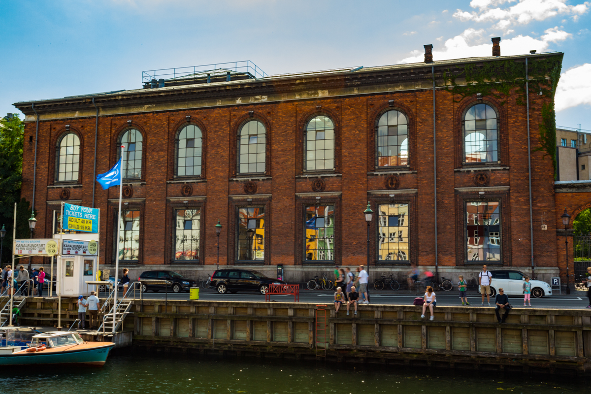 Tourists waiting for Canal and Harbour Cruises , Copenhagen