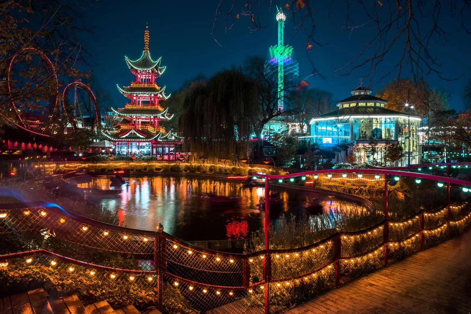 Tivoli Gardens at Night Image Courtesy : Copenhagen Media Center Photo By : Eleonora Costi