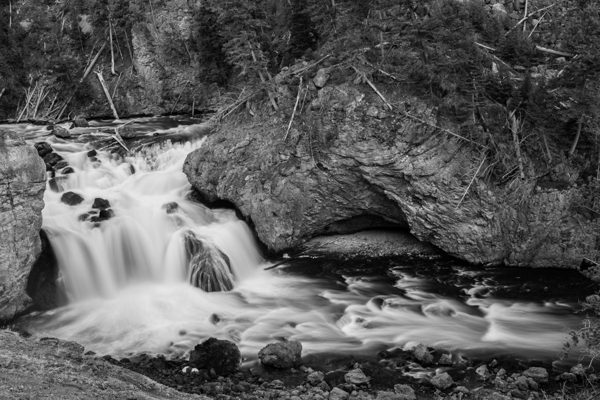 Waterfall in yellowstone