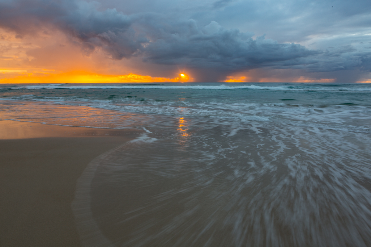 Sunrise and Receding Storm, Gold Coast