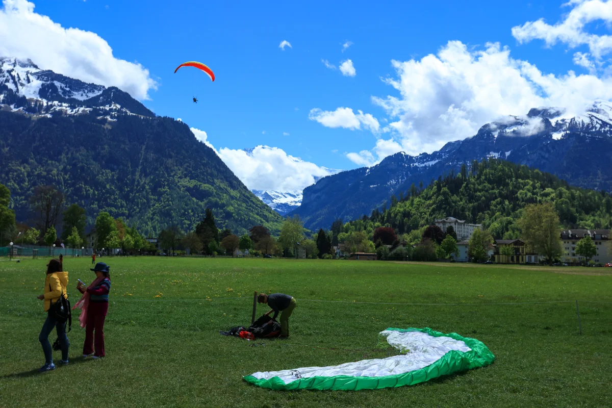 Paragliding at Interlaken