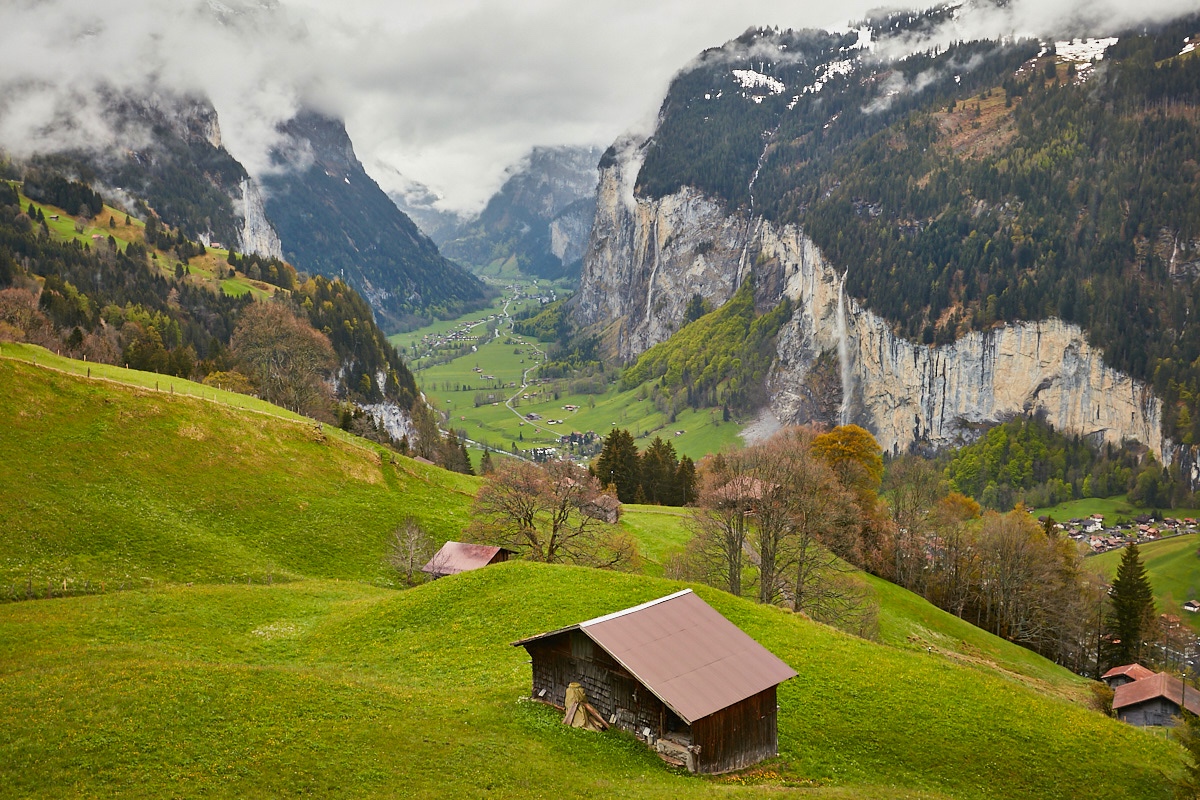 Picture perfect view from Grimmelwald