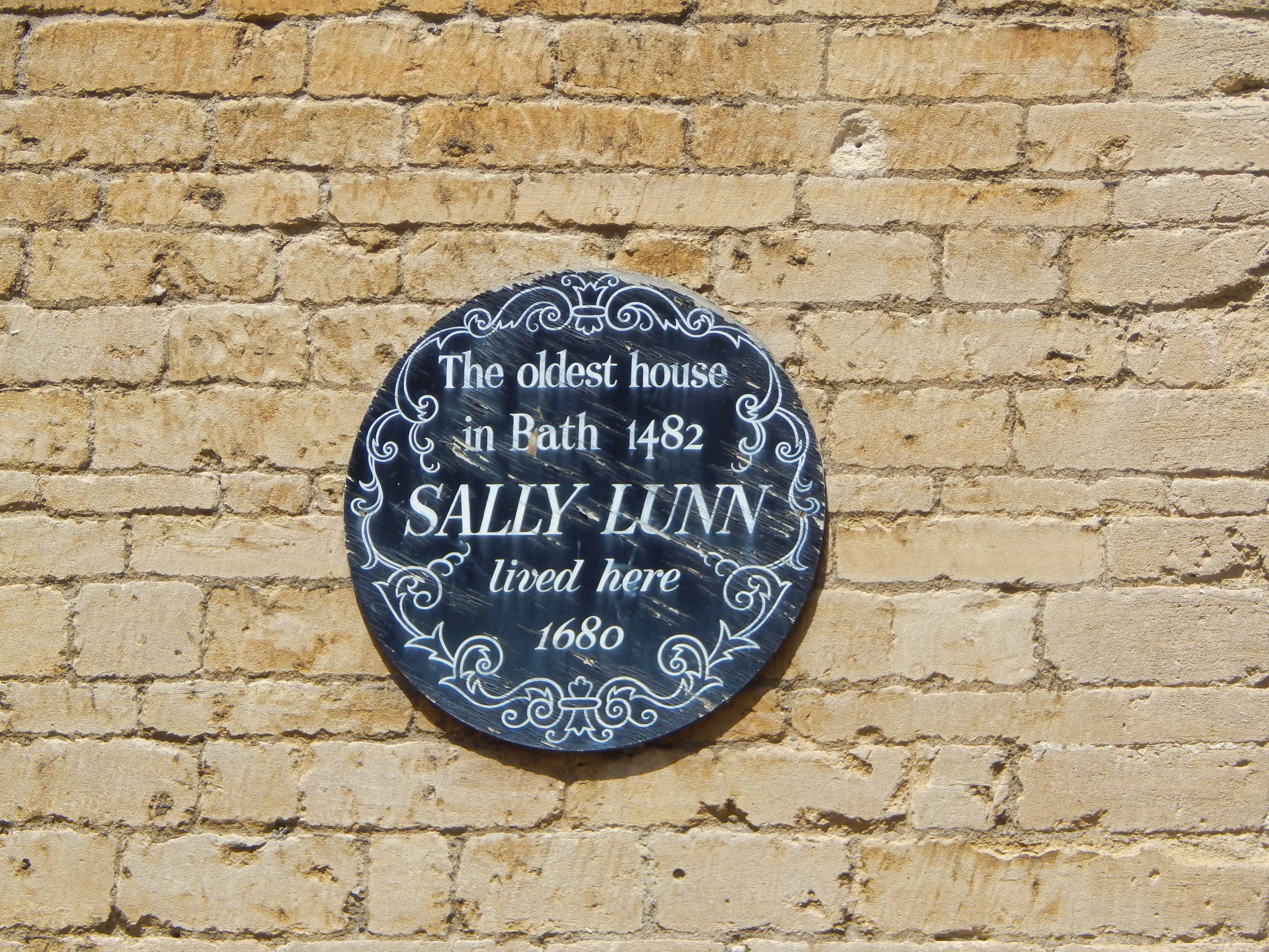 Sally Lunn's Plaque
