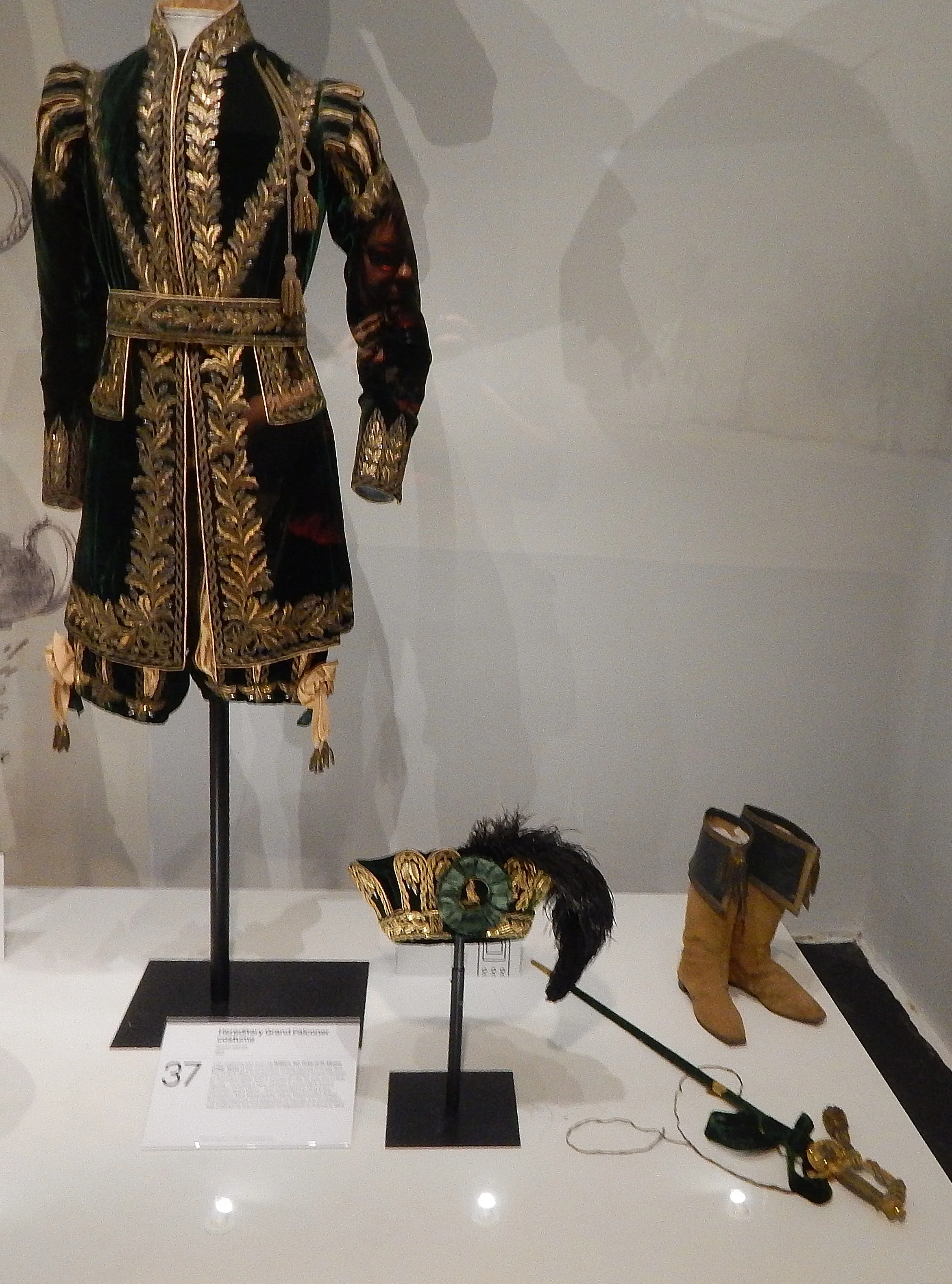 Duke of St Alban's Grand Falconer Costume from the Coronation 1821