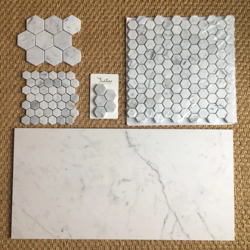 Master Bath Inspiration, White Marble