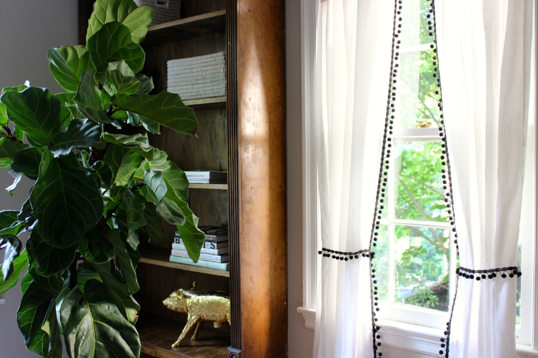 Diy No Sew Pom Pom Curtains Blue Door Living