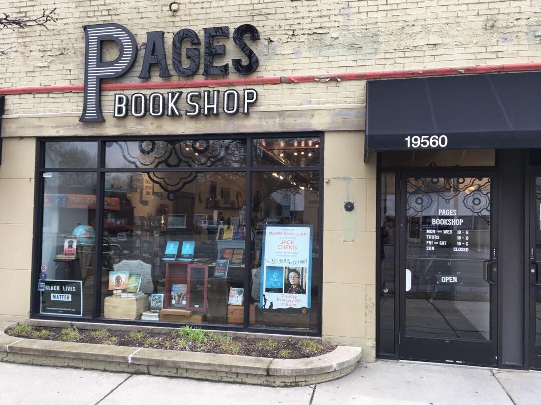 Pages bookshop on Grand River in Detroit now carrying my books. Susan runs the place with help from her cat Pip. Stop by sometime and say hi.