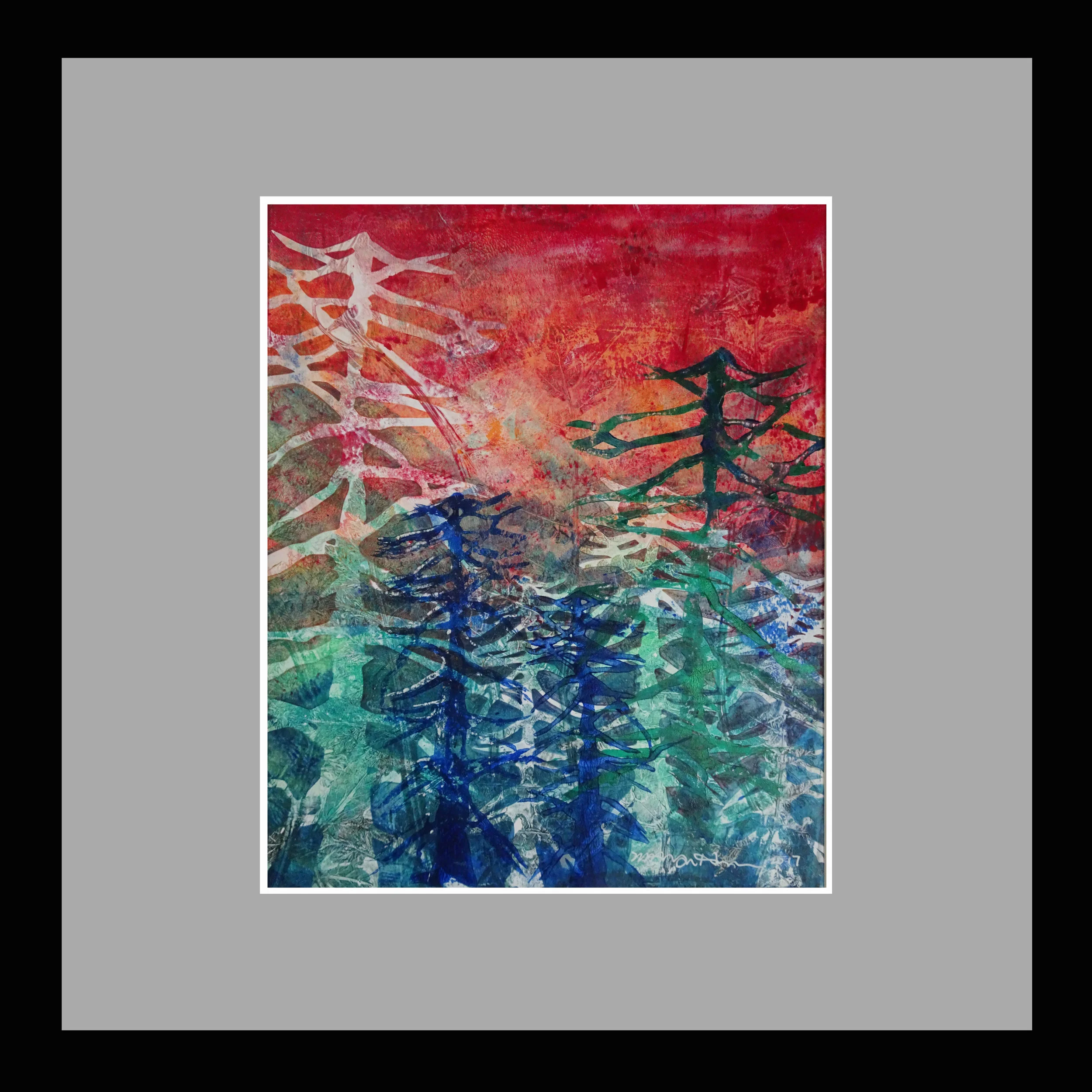 Sunset over Waving Spruce frmaed.jpg